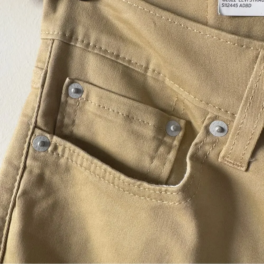 Levi’s 511 Slim All Seasons Tech Pants Tan Straight-Leg Stretch 28x30 Pockets